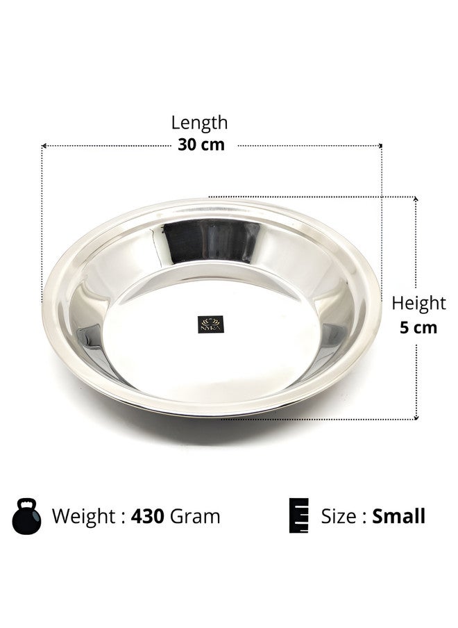 Nyra Kitchenware Silver Toned Stainless Steel Parat for Dough/Flour Kneading - Image 2